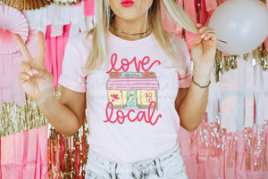 Shop Small- Love Local *Custom Shop Name* Tee