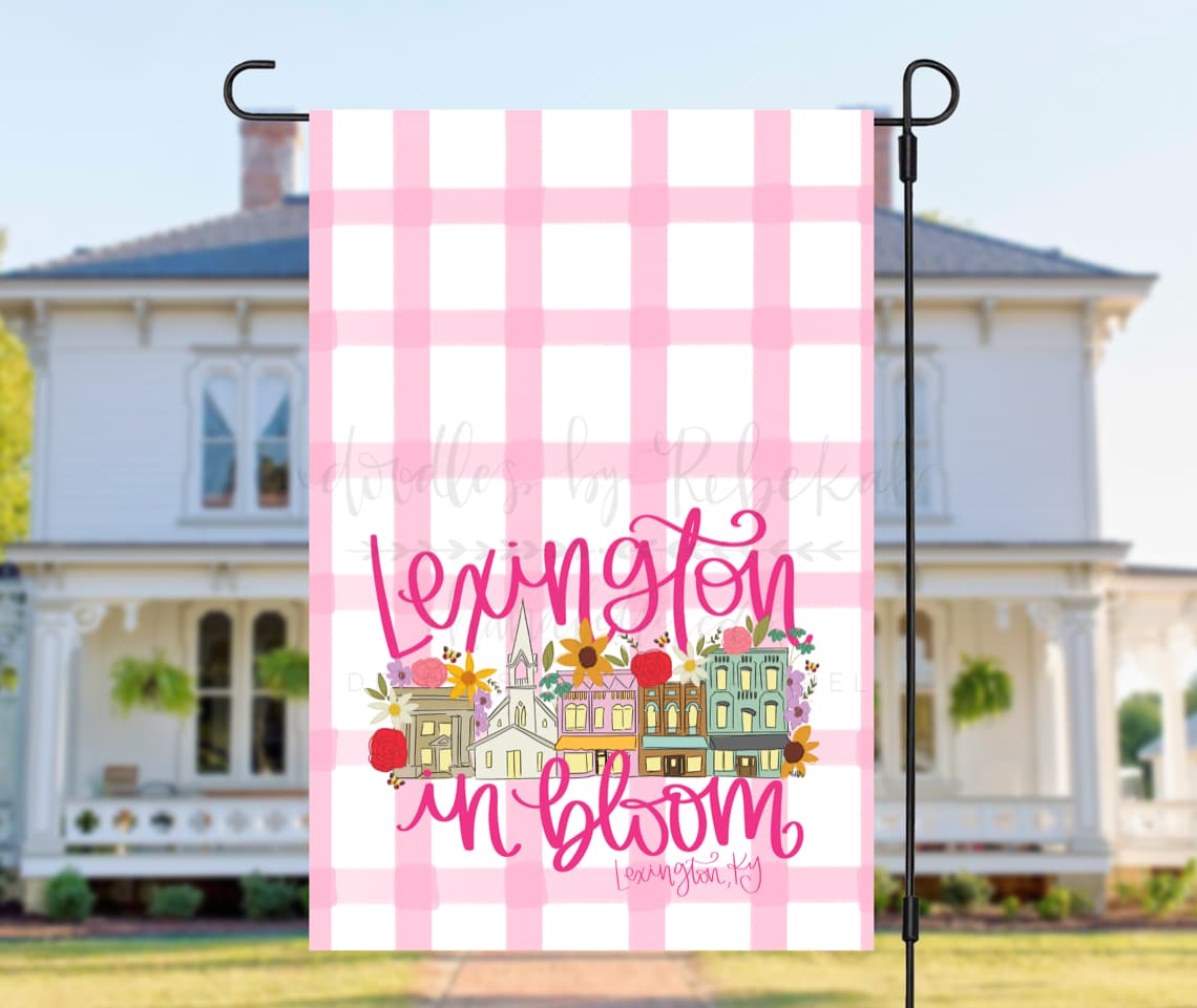 *Your City name* In Bloom Custom Garden Flag - Garden Flag