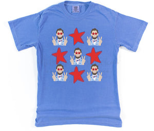Patriotic Lincoln and Stars Tee - Tees