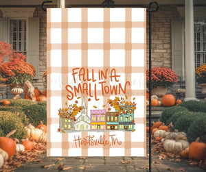 Fall In A Small Town Garden Flag (Custom) - Garden Flag