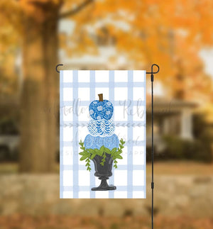 Chinoiserie Stack Topiary Garden Flag - Garden Flag