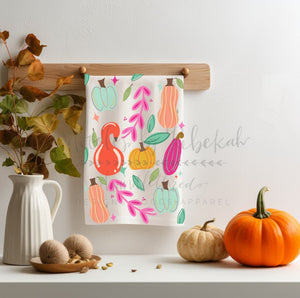 Colorful Gourds Tea Towel - Tea Towels