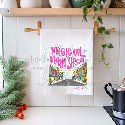 Magic on Main Street Tea Towel (Custom) - Tea Towels