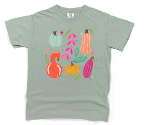 Pumpkin Gourd Collage - Tees