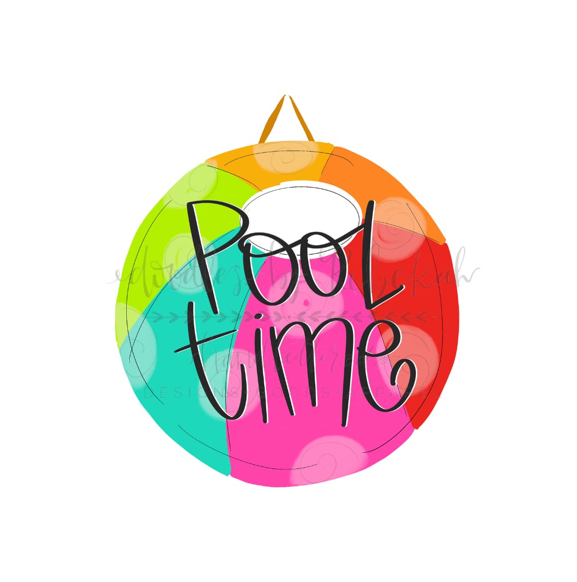 Pool Time Doorhanger - Door Hanger