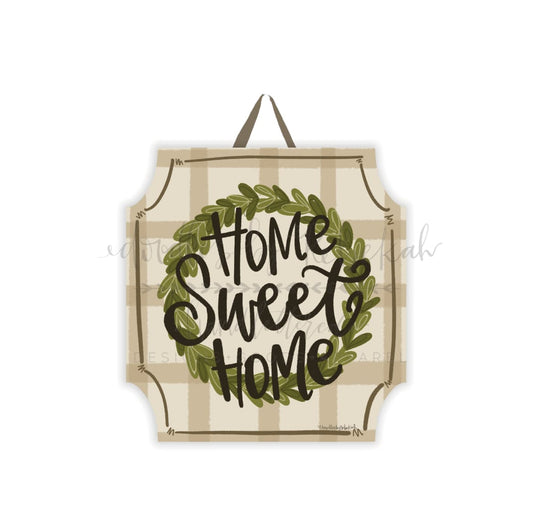 Home Sweet Home Square Doorhanger - Door Hanger