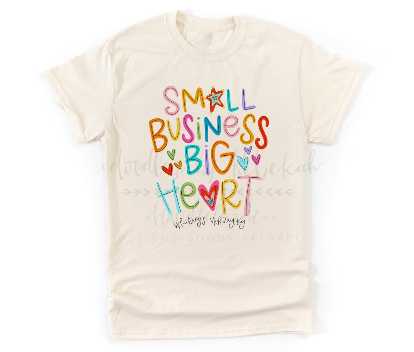 Small Business Big Heart- Custom Name Tee - Tees