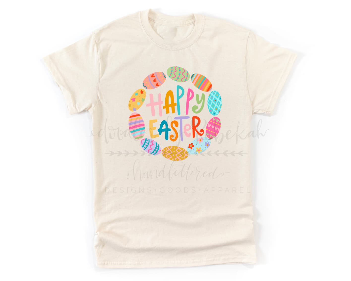 Happy Easter Egg Wreath Tee - Tees