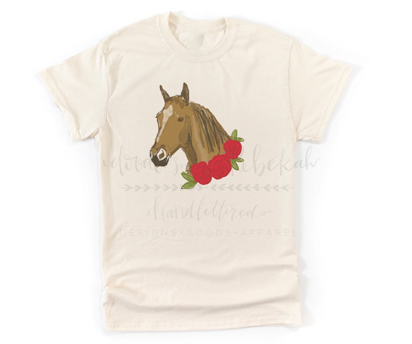 Horse with Roses Tee - Tees