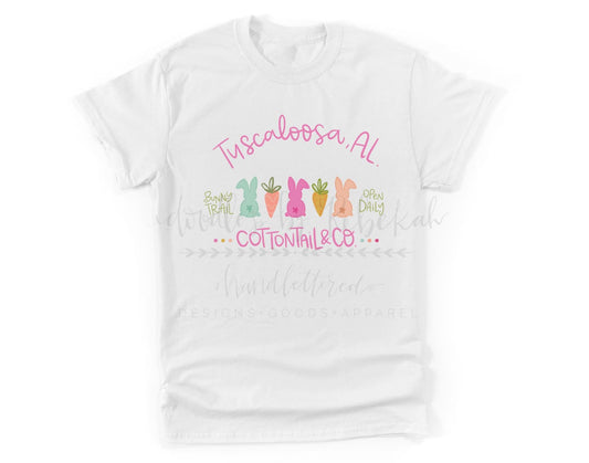 Cottontail & Co. (Custom Name) White Tee - Tees