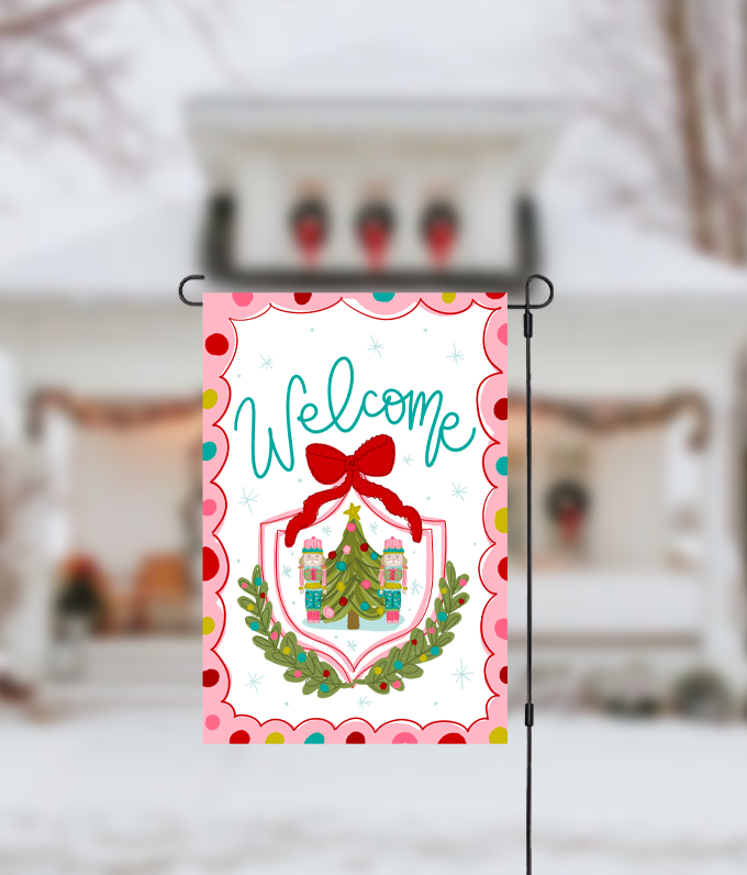 Nutcracker Crest Garden Flag