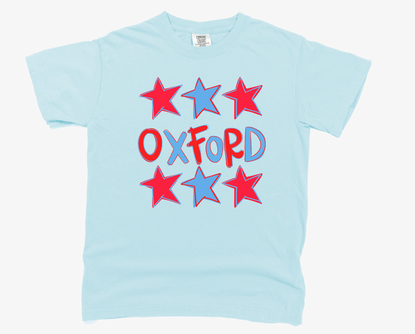 Stars Custom School Name Tee