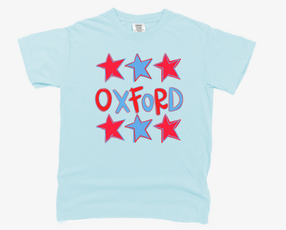 Stars Custom School Name Tee