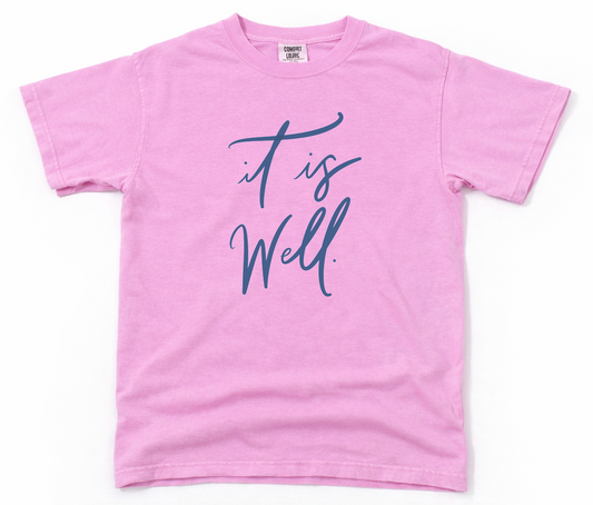 It Is Well Rose Quartz Tee