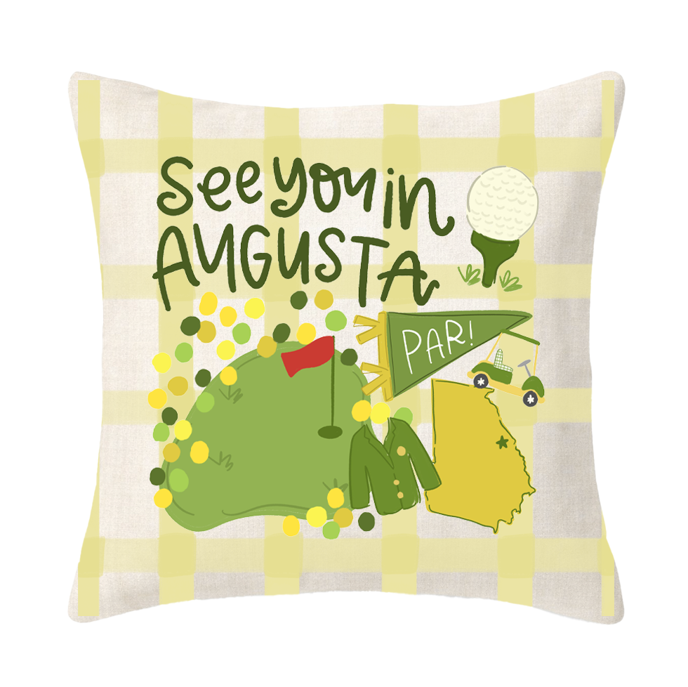 See You in Augusta Pillow