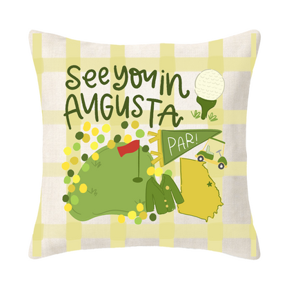 See You in Augusta Pillow
