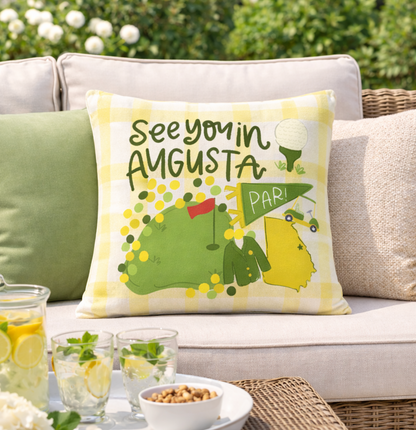 See You in Augusta Pillow