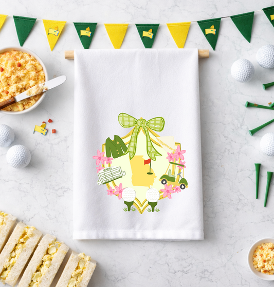 Golf Crest Tea Towel