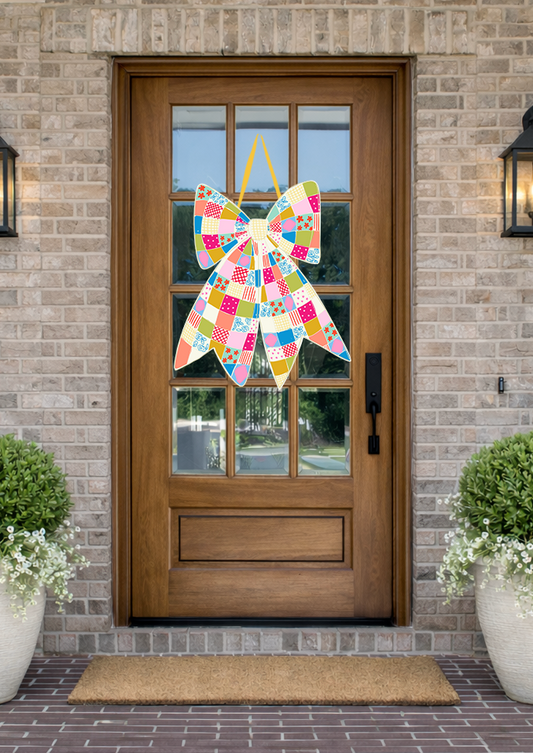 Quilted Bow Door Hanger