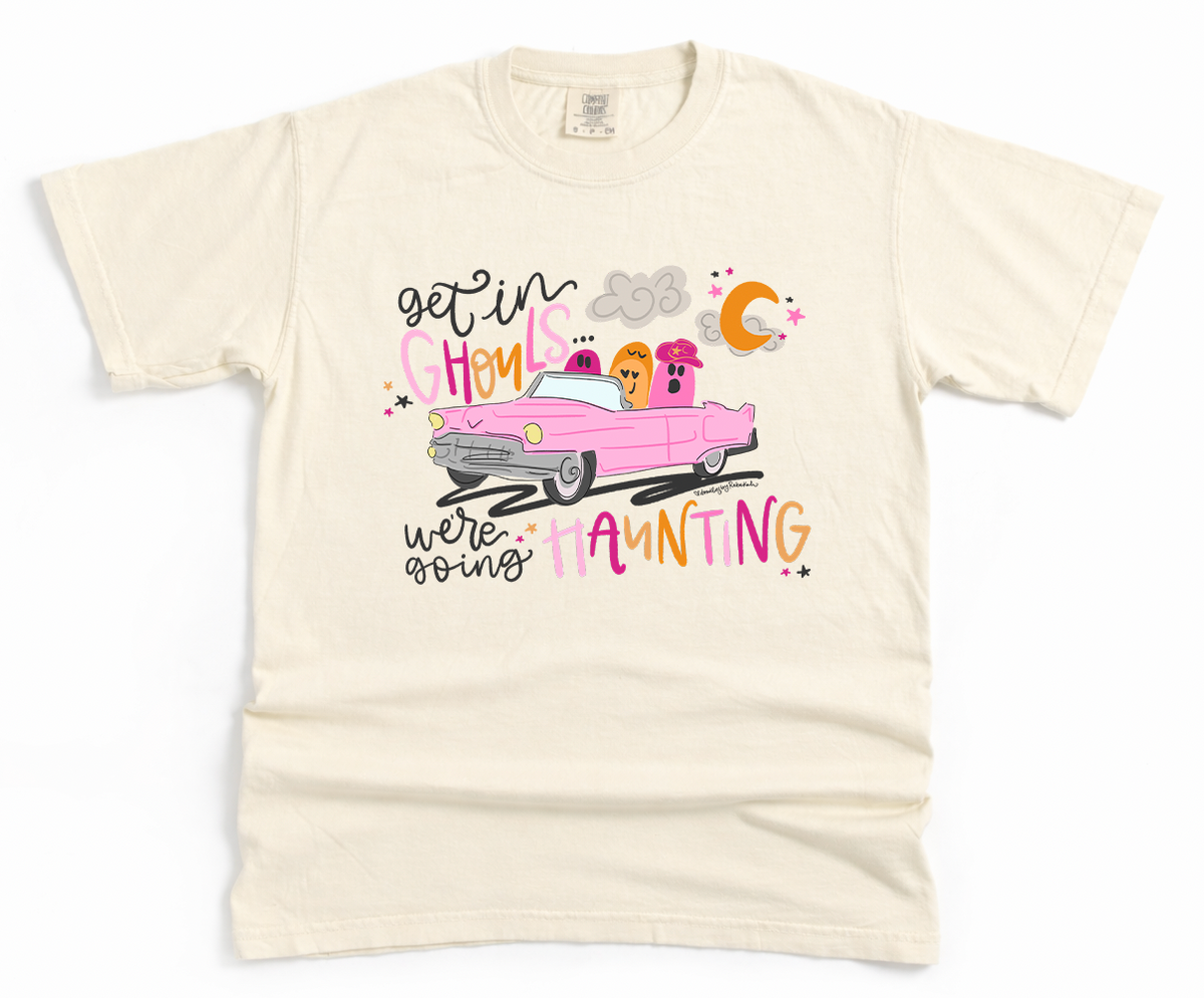 Get In Ghouls Ivory Graphic Tee
