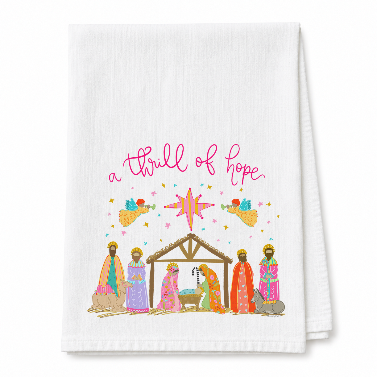 A Thrill of Hope Tea Towel