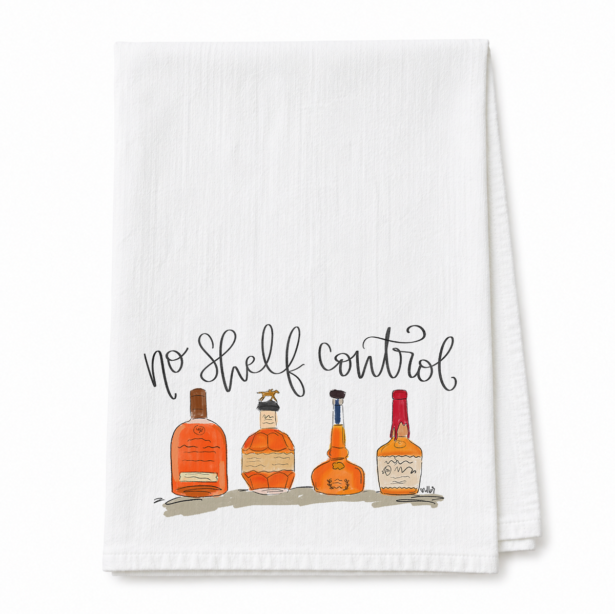 No Shelf Control Bourbon Tea Towel