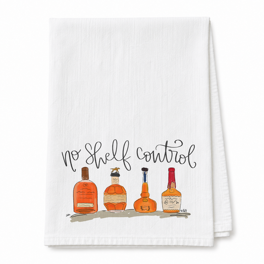 No Shelf Control Bourbon Tea Towel