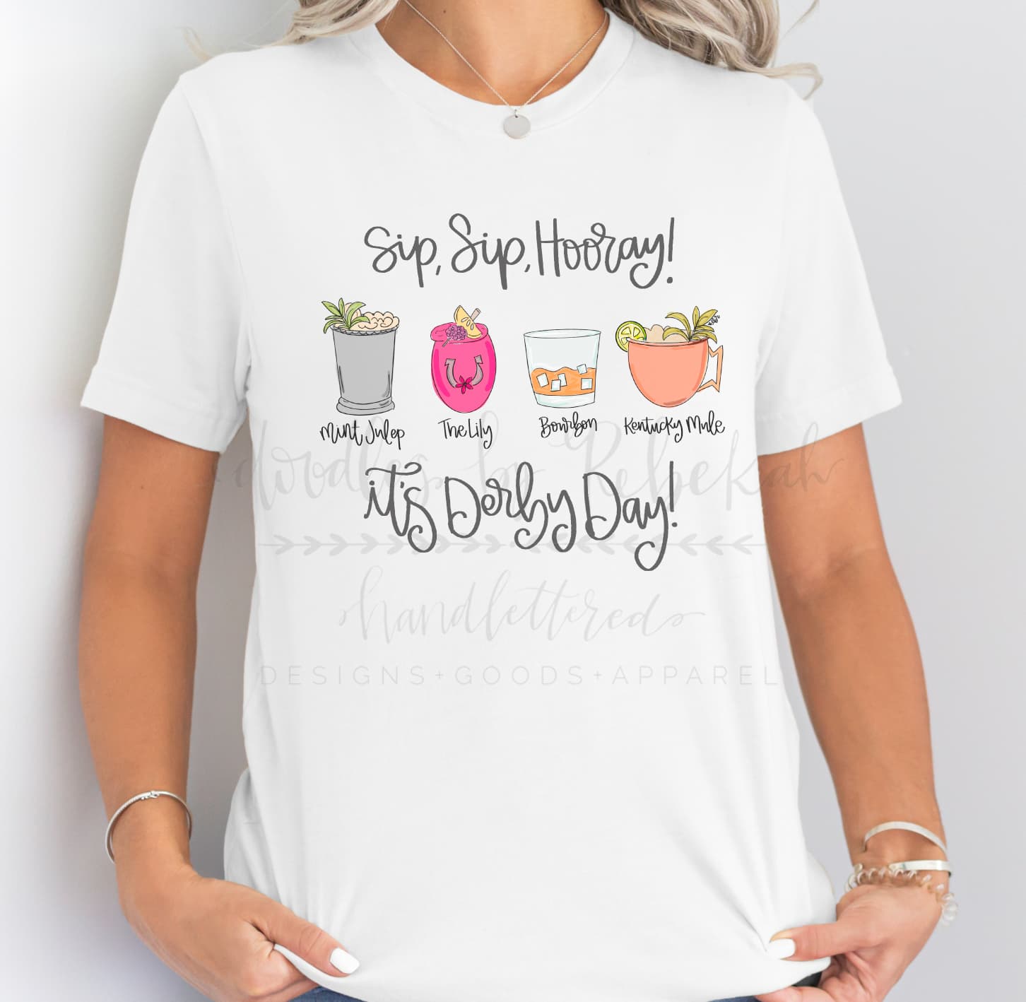 Sip Sip Hooray Derby Tee