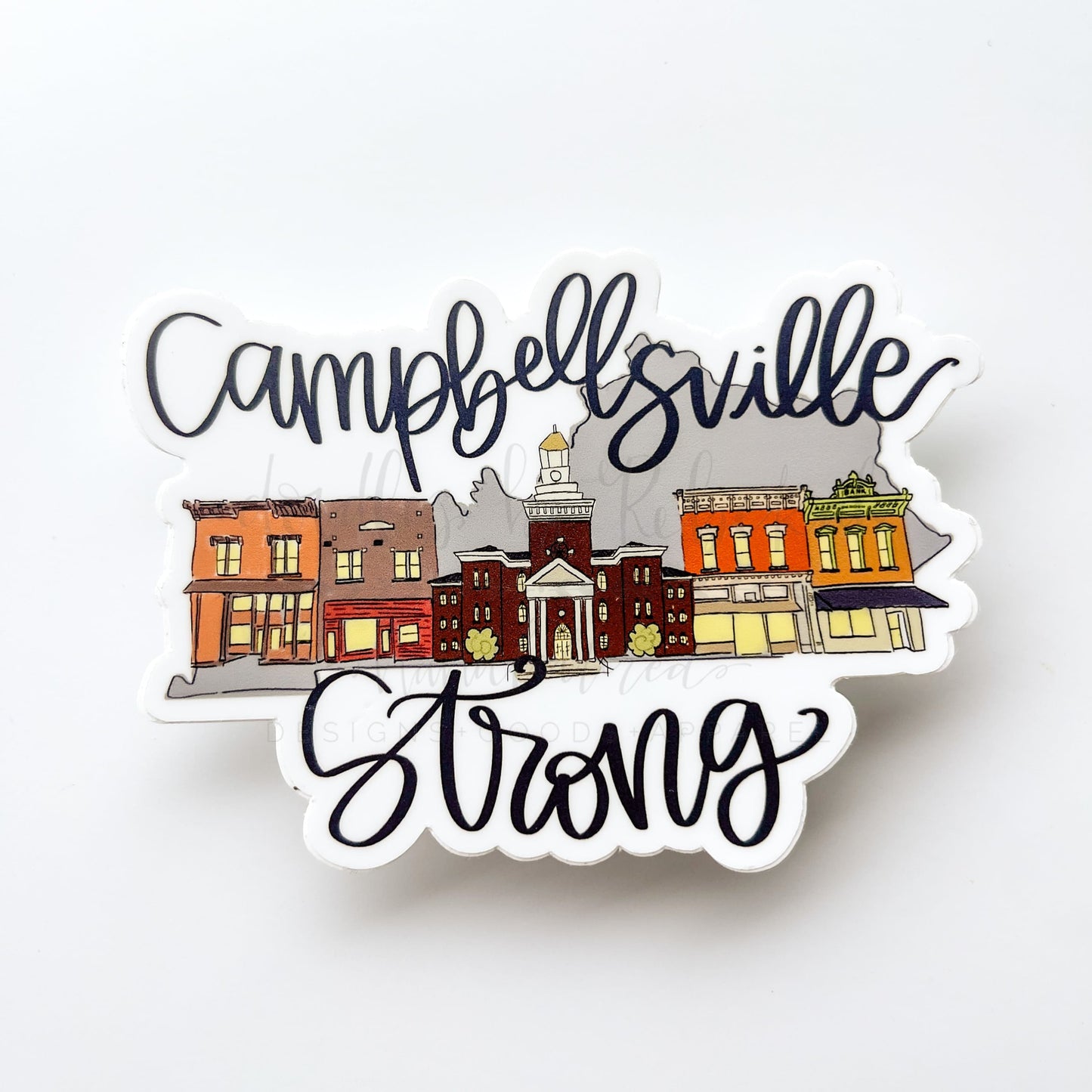 Campbellsville Strong Sticker - Sticker