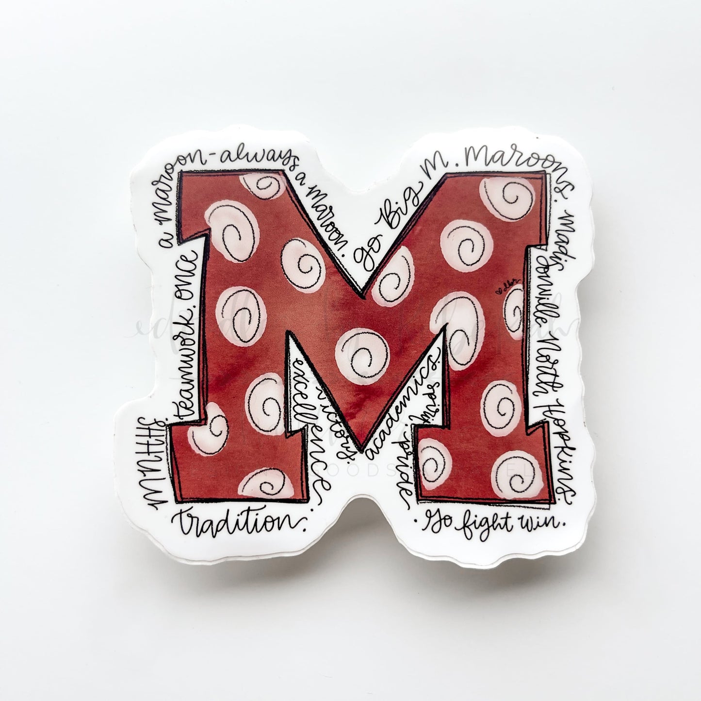 Madisonville N Hopkins High School ’M’ Sticker - Sticker