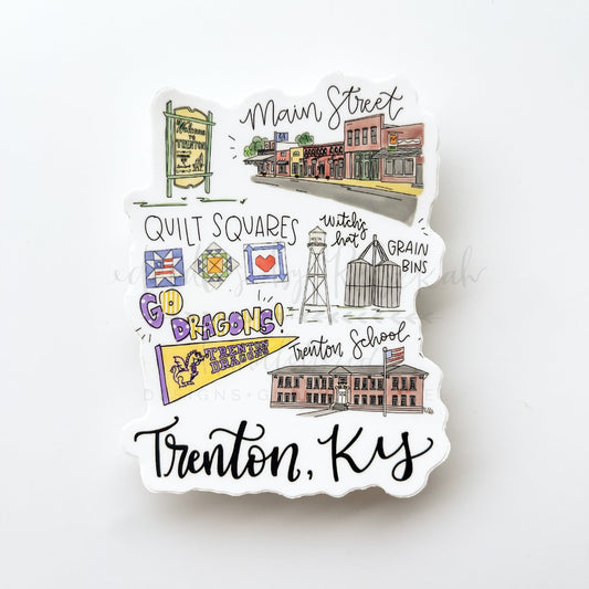 Trenton KY Sticker - Sticker