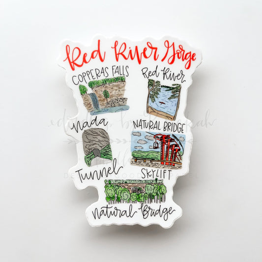 Red River Gorge Collage Sticker - Sticker