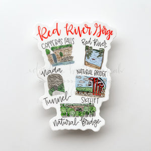 Red River Gorge Collage Sticker