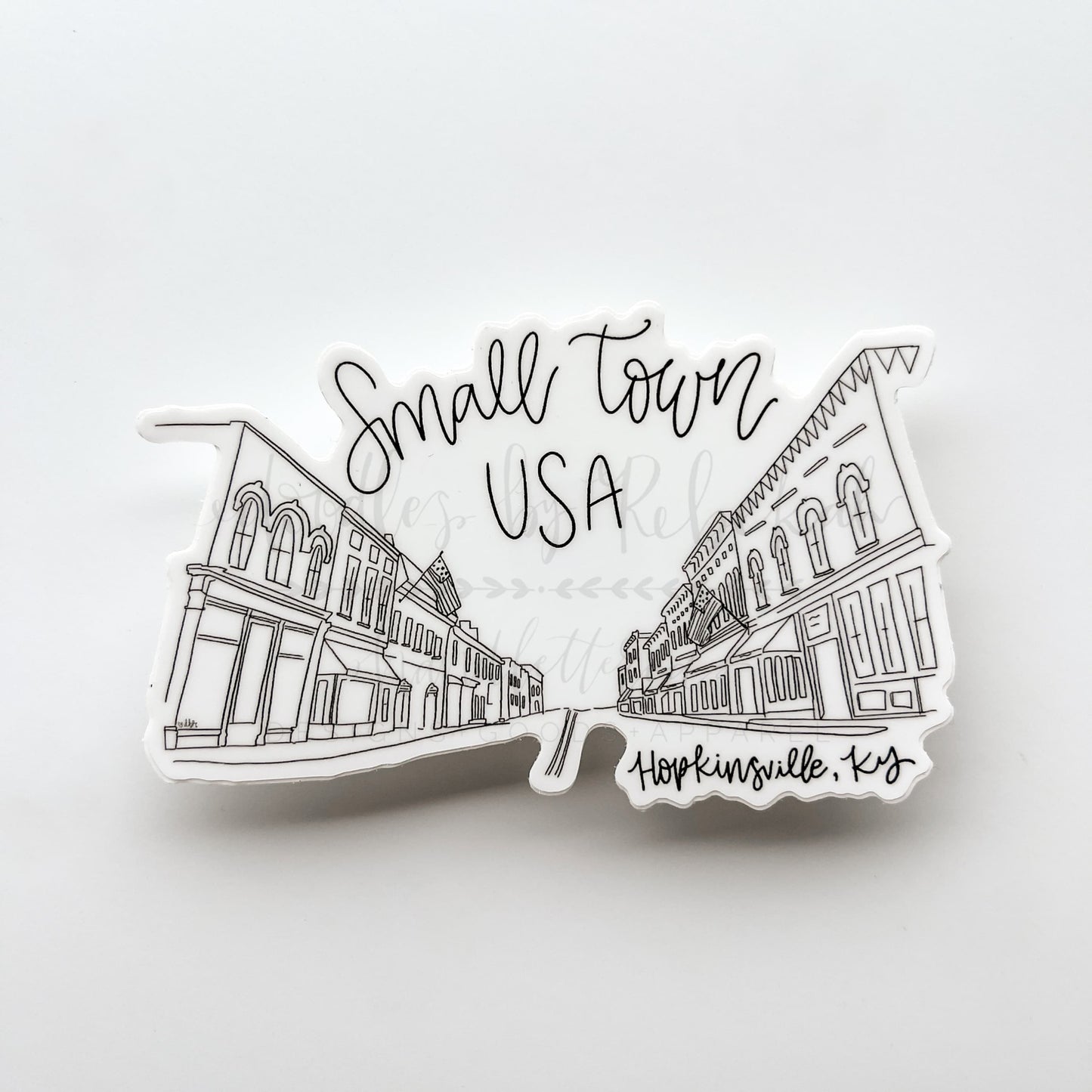 Small Town USA Hopkinsville KY Sticker - Small - Sticker