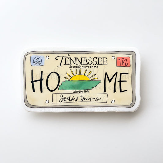 Soddy Daisy Tennessee License Plate Sticker - Sticker