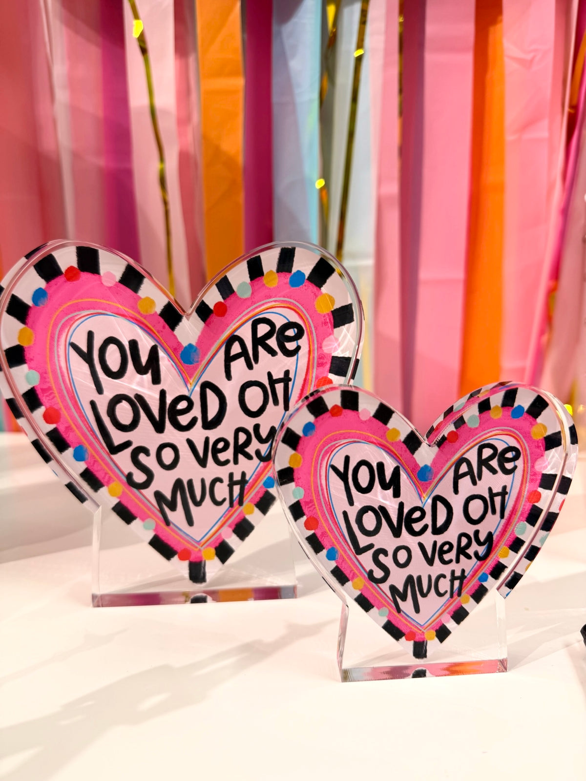 You Are Loved Oh So Very Much Acrylic Shelf Sitter – Doodles by Rebekah