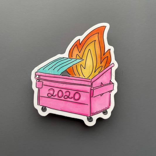 Dumpster Fire 2020 Sticker - Sticker