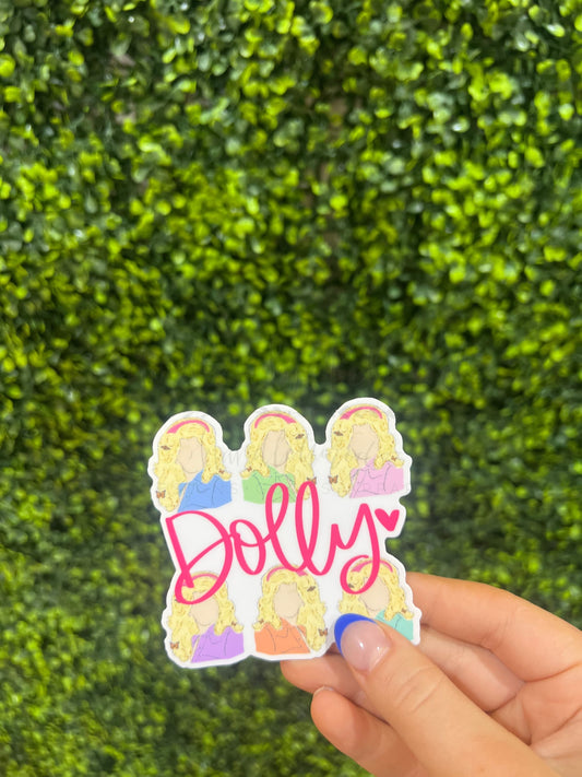Dolly Square Sticker - Sticker