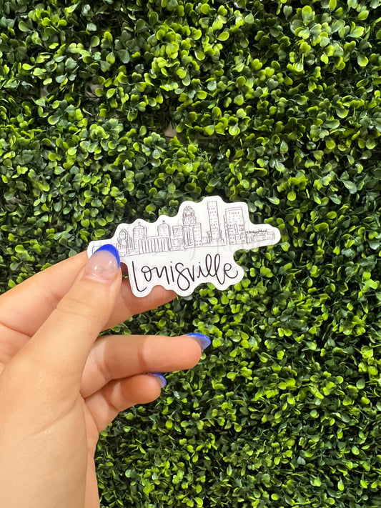 Louisville Skyline Sticker - Sticker