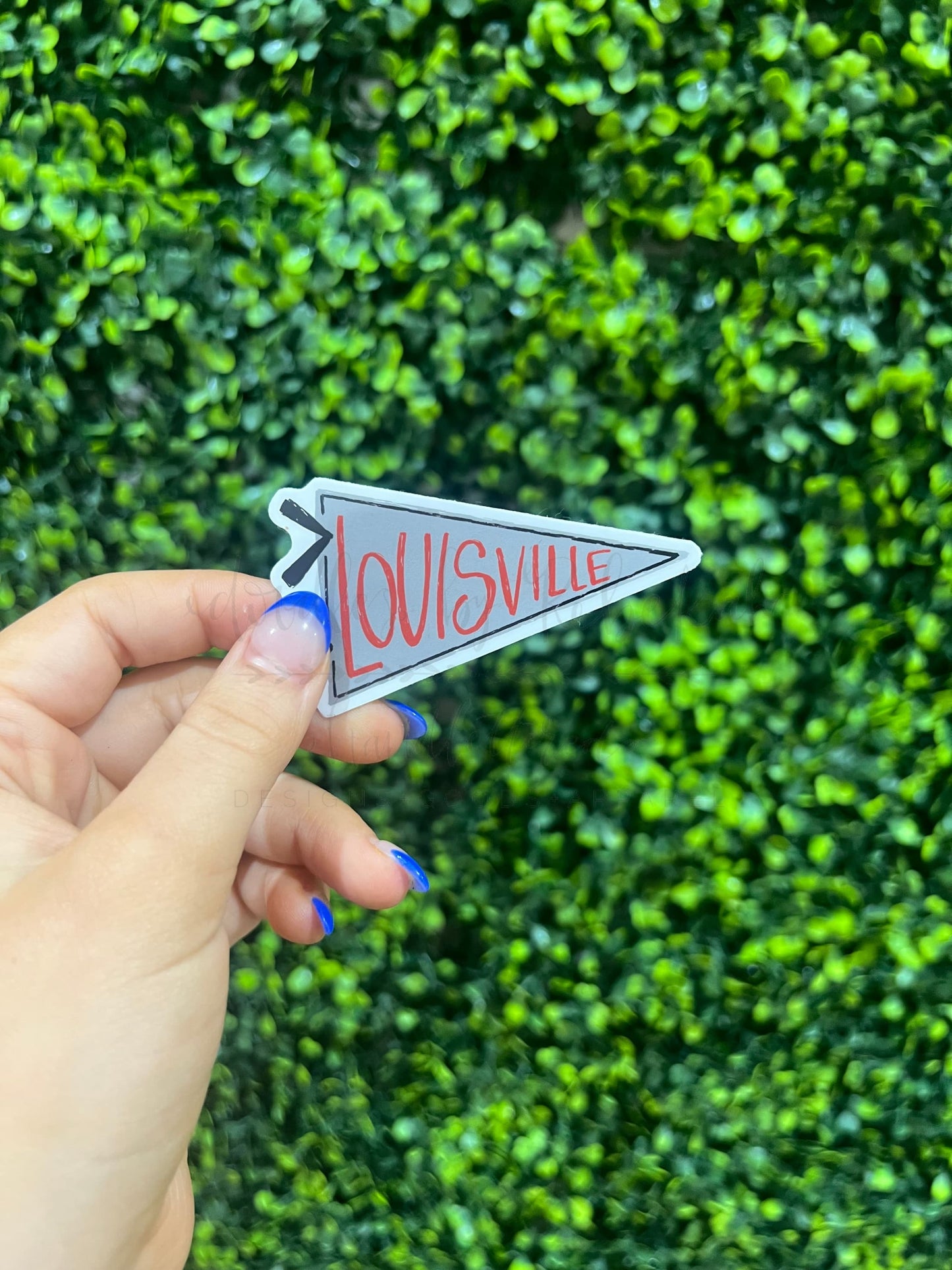 Louisville Pennant Sticker - Sticker