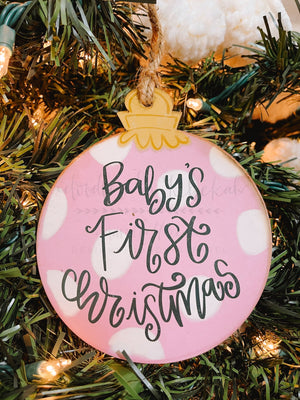 Baby’s First (Girl) Ornament- Multiple Designs! - Ornaments