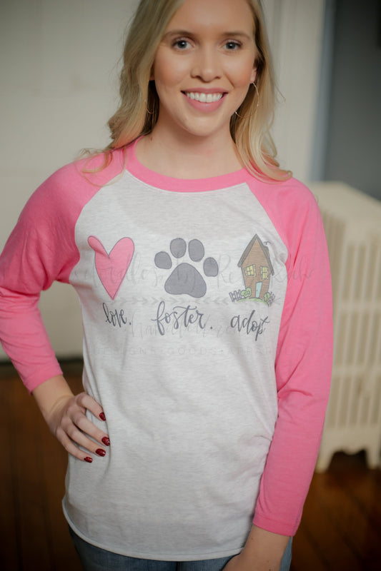 Love. Foster. Adopt. (Pet) - Tees