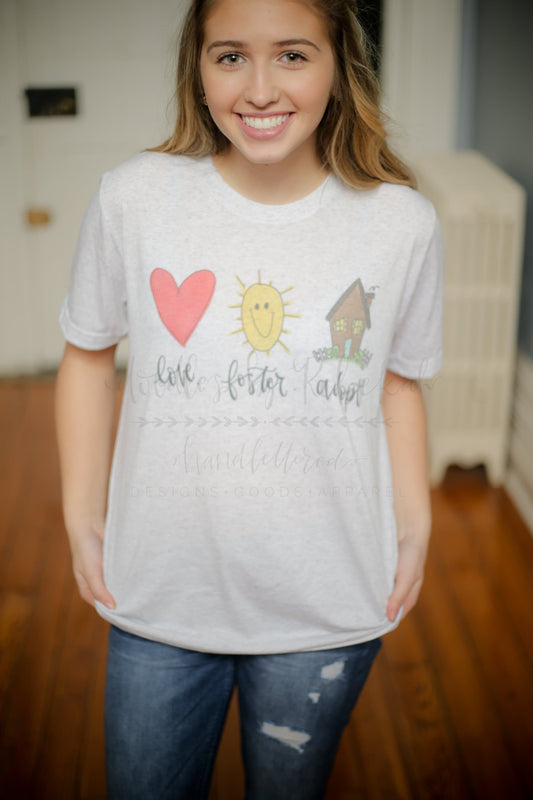 Love. Foster. Adopt. (Child) Tee - Tees