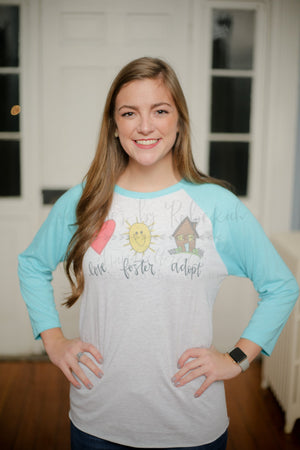 Love. Foster. Adopt. (Child) - Tees