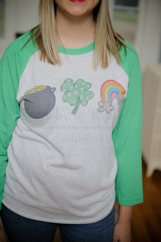 Pot of Gold Raglan - Tees