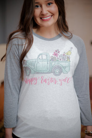Hoppy Easter Y’all!! Vintage Truck - Tees