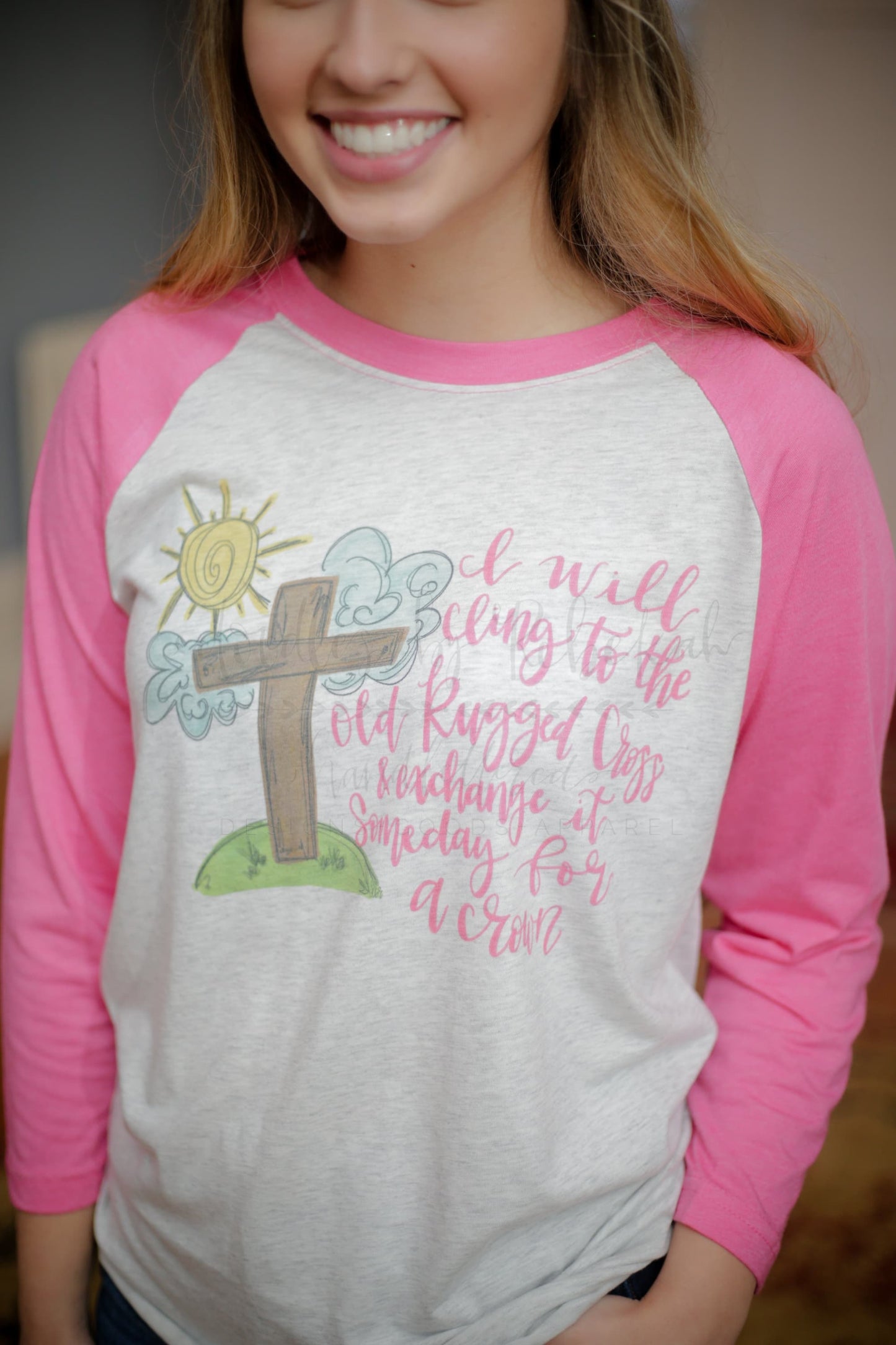 Old Rugged Cross Raglan - Tees