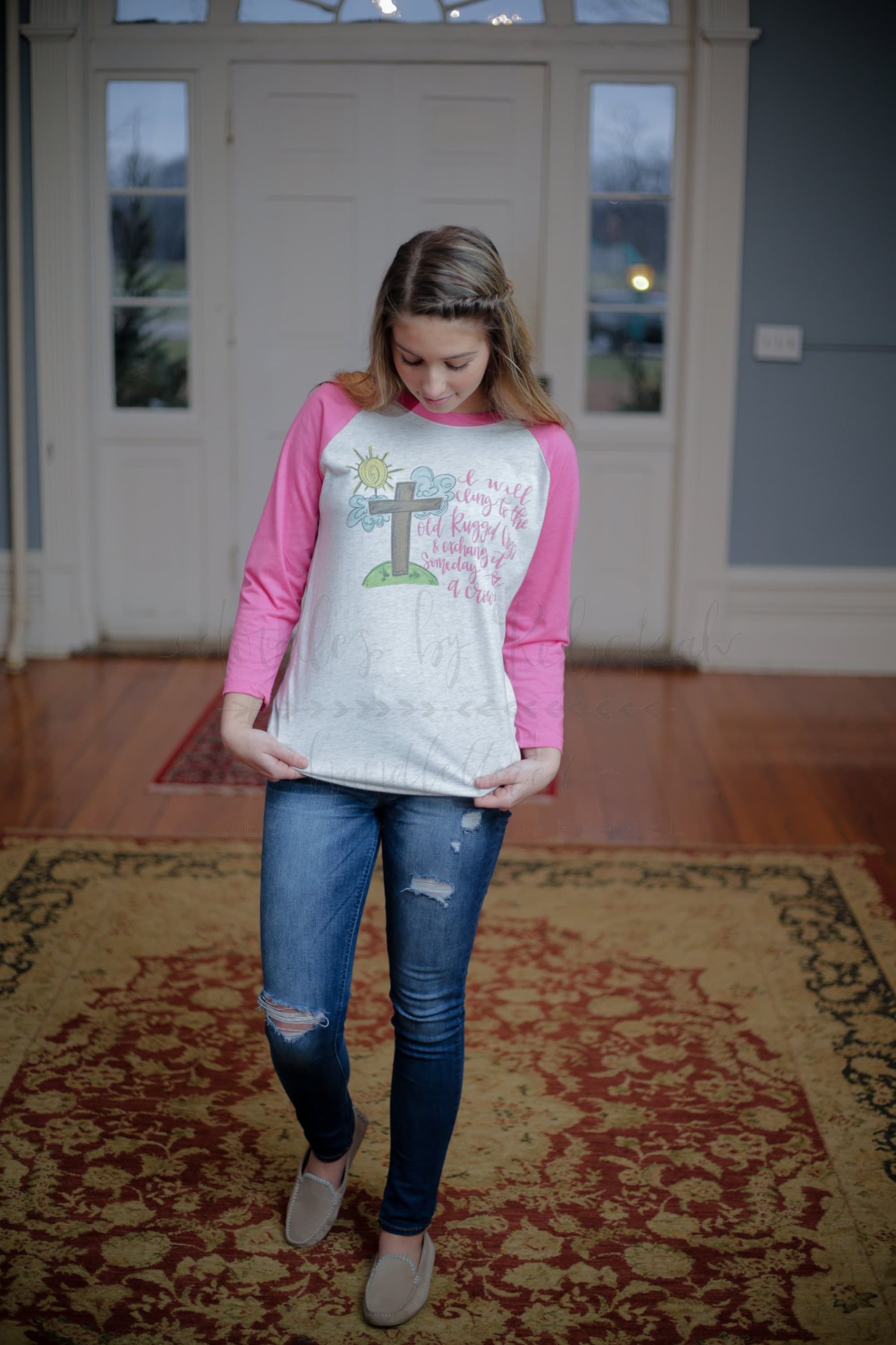 Old Rugged Cross Raglan - Tees