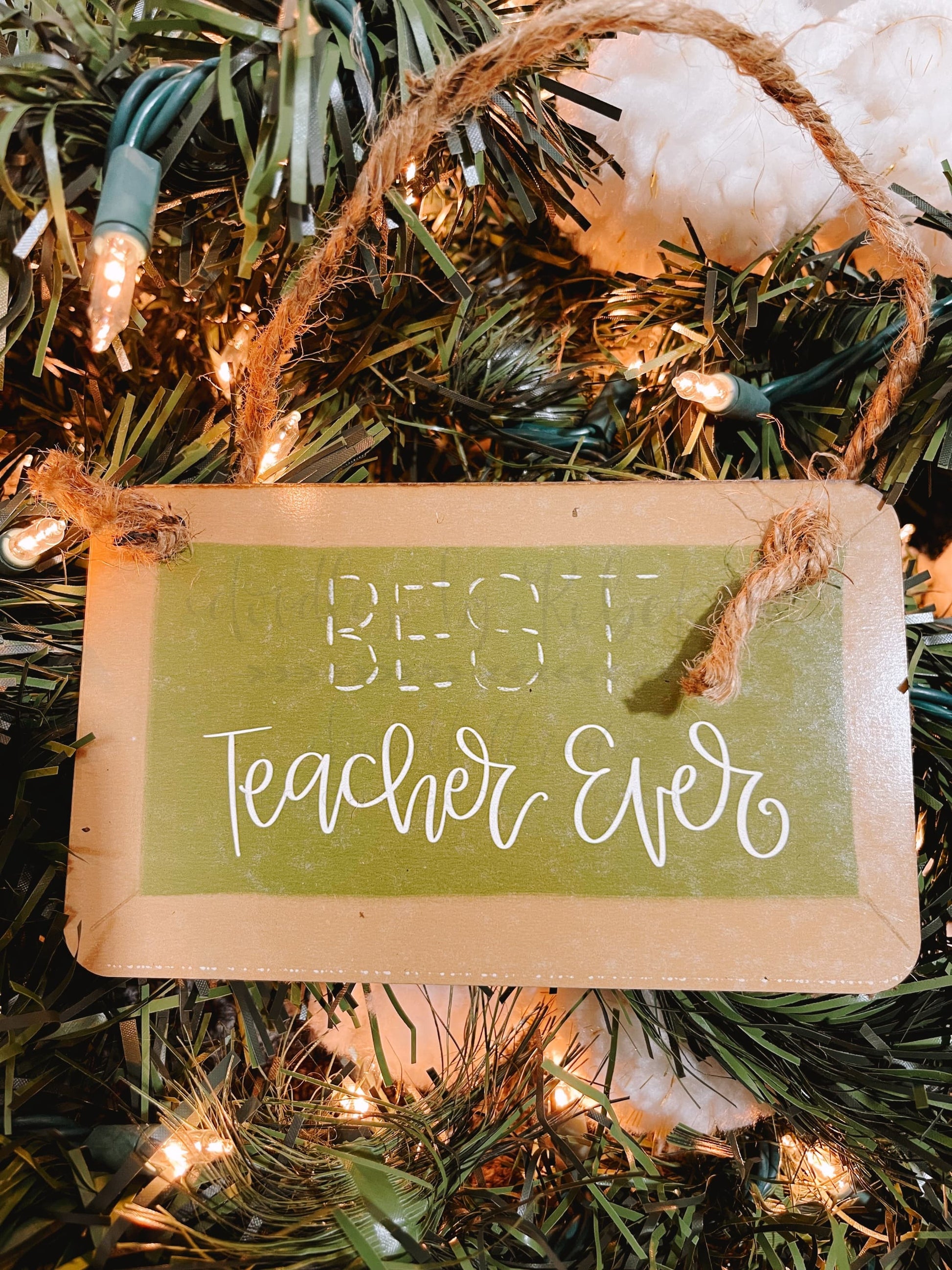 Teacher Chalkboard Ornament - Ornaments