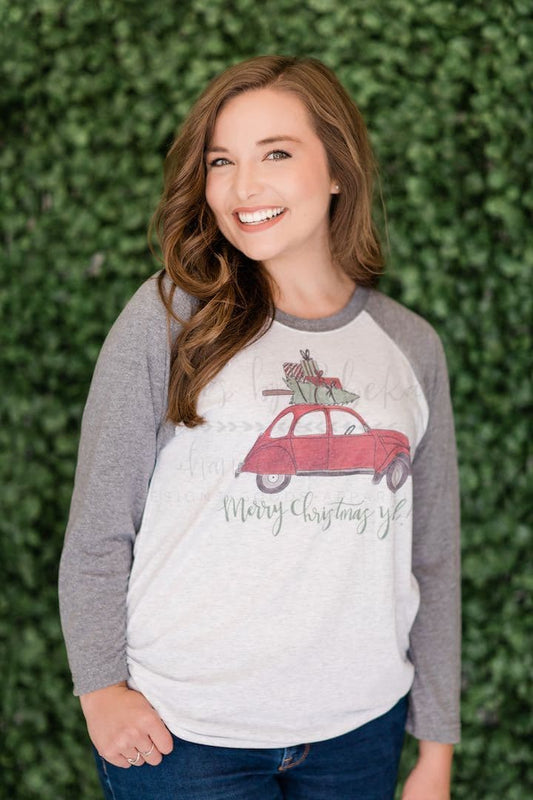 Merry Christmas Y’all! Car - Tees